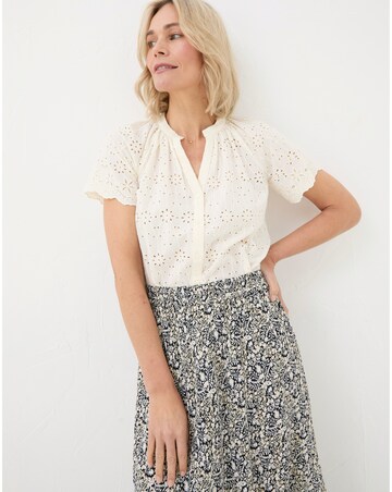 FatFace Willow Broderie Blouse