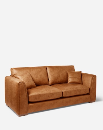 Goliath Faux Leather 3 Seater Sofa
