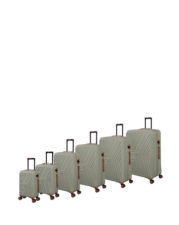 IT Luggage Convertible 6pc Suitcase Set with Removable Wheels