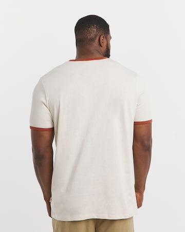 Jack & Jones Ringer T-Shirt - Red/Cream