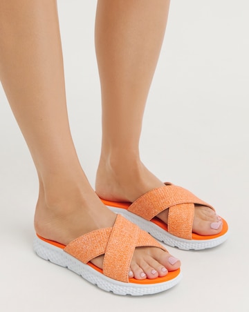 Cushion Walk Crossover Mule Sandal EEE Fit