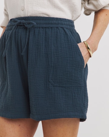 Pure Cotton Textured Co-ord Shorts
