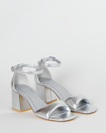 Coco Barely There Block Heel Sandals - Extra Wide Fit (EEE)