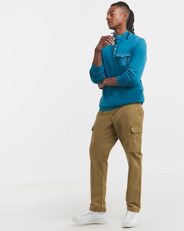 Joe Browns Button Neck Long Length Sweatshirt