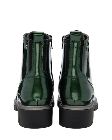 Lotus JoJo Patent Lace Up Chunky Boot Standard Fit