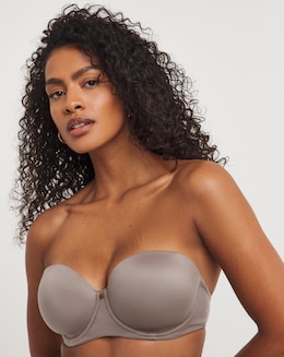 Figleaves Smoothing Multiway Underwired Balcony Bra B-GG - Mocha