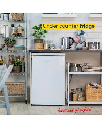 Russell Hobbs RH85UCLF552E1W 85cm Under Counter Fridge - White - E Rated