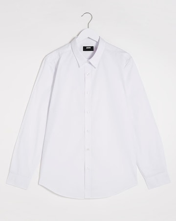 White Long Sleeve Formal Shirt Reg