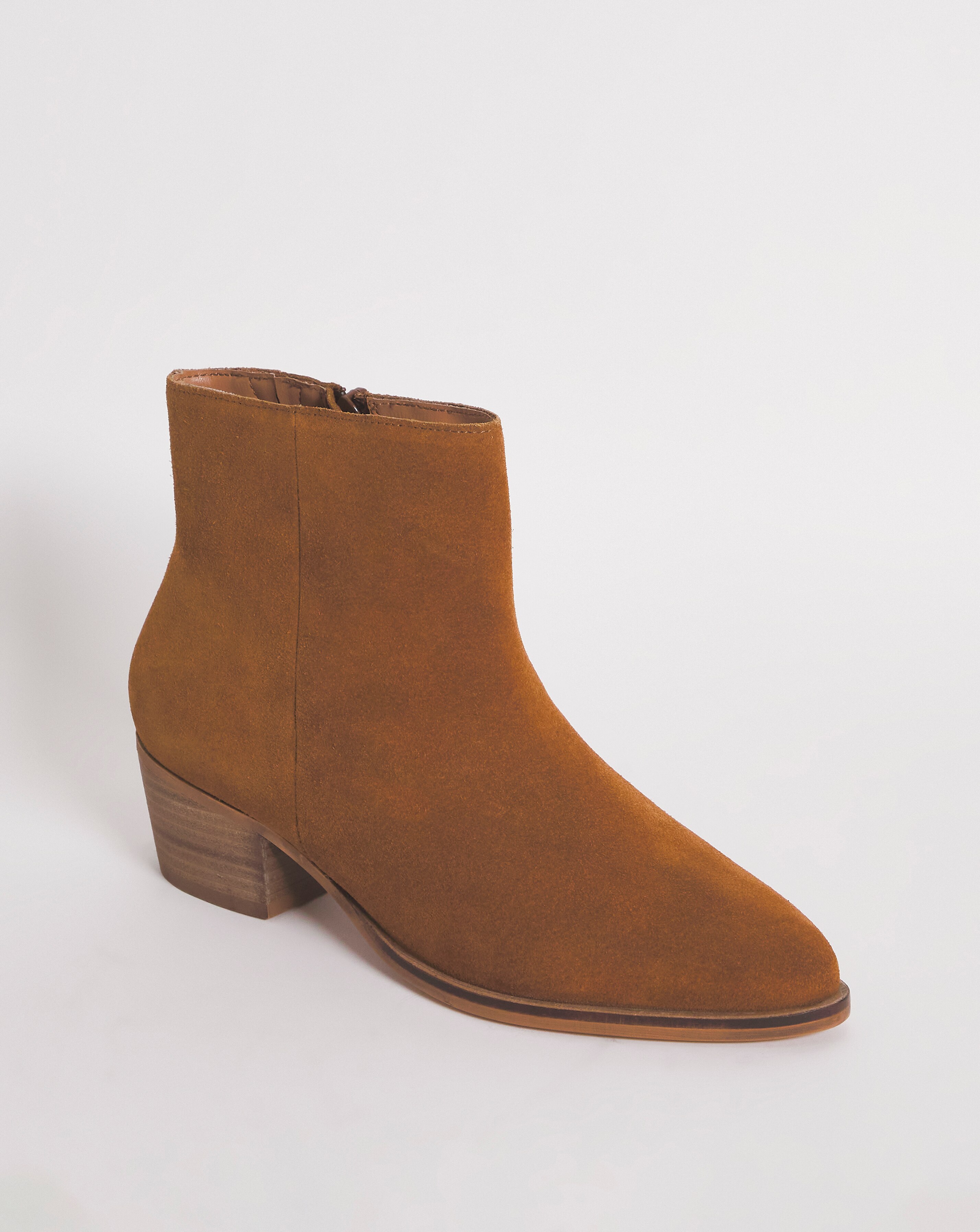 Peaches Suede Leather Western Cowboy Boot EEE Fit