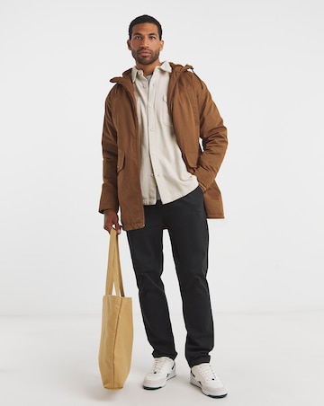 Tan Faux Fur Lined Parka