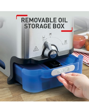 Tefal FR804040 3.5 Litre Stainless Steel Oleoclean Pro Deep Fryer