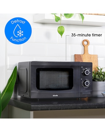 Abode AMM2001B 20L Black Manual Microwave
