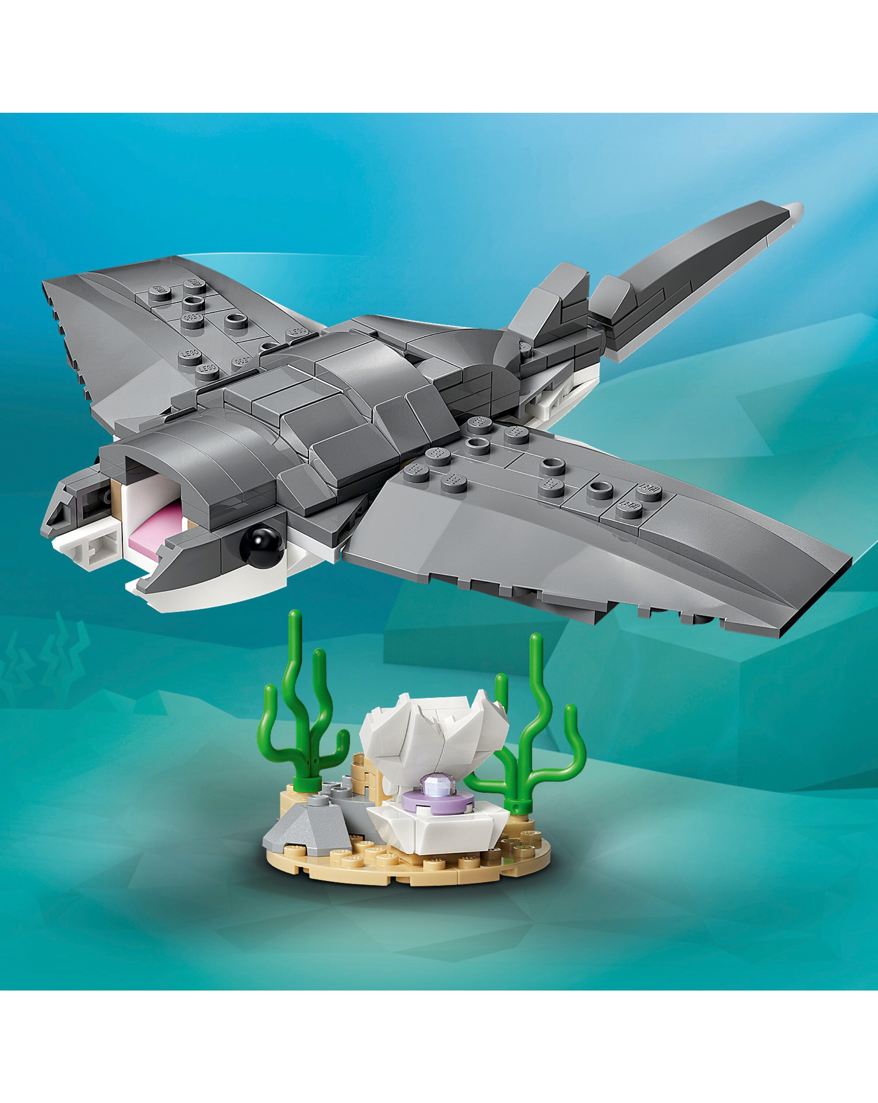 LEGO Creator Fierce Shark with a Treasure Chest 31381 | JD Williams