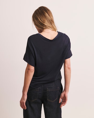Anthology V-Neck Linen Mix T-Shirt