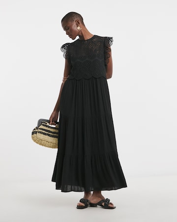 Broderie 2 - in - 1 Maxi Dress