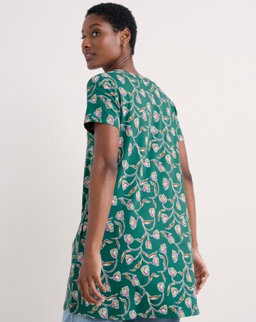 Seasalt Cornwall s/s Wreathe Tunic Ink Tulip Sea Teal