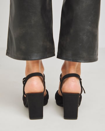 Cerise Twist Upper Platform Sandal Extra Wide EEE Fit