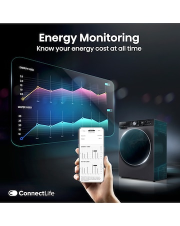 Hisense 5S Series WD5S1045BB 10.5KG Auto Dosing Freestanding Washer Dryer Black