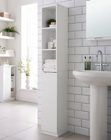 Hopton High Gloss Tall Cupboard