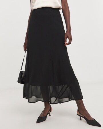 Religion Flowy Midi Skirt