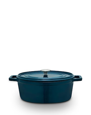 Barbary & Oak Nattura 29cm Oval Casserole Dish Teal