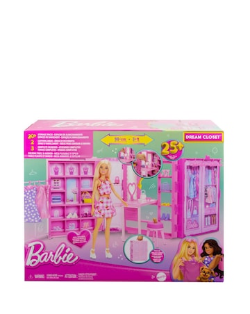 Barbie Dream Closet Doll, Playset and Accessories