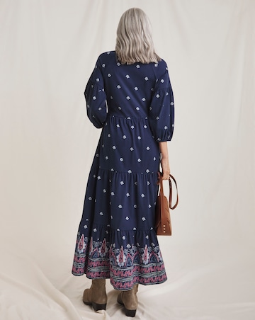 Julipa Pure Cotton Tiered Maxi Dress