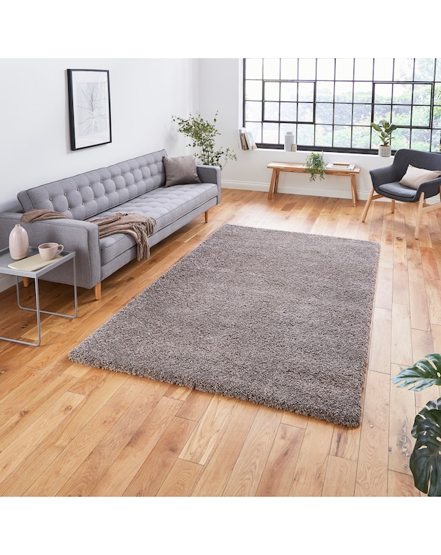 Think Rugs Sierra Plain Shaggy Rug