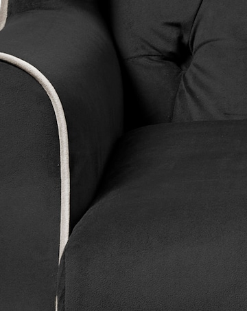 Joanna Hope Marbella Velvet Button Back Accent Chair