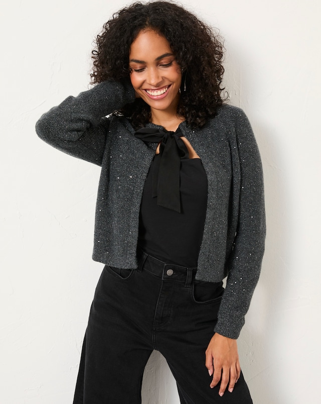 FatFace Jasmin Tie Front Cardigan