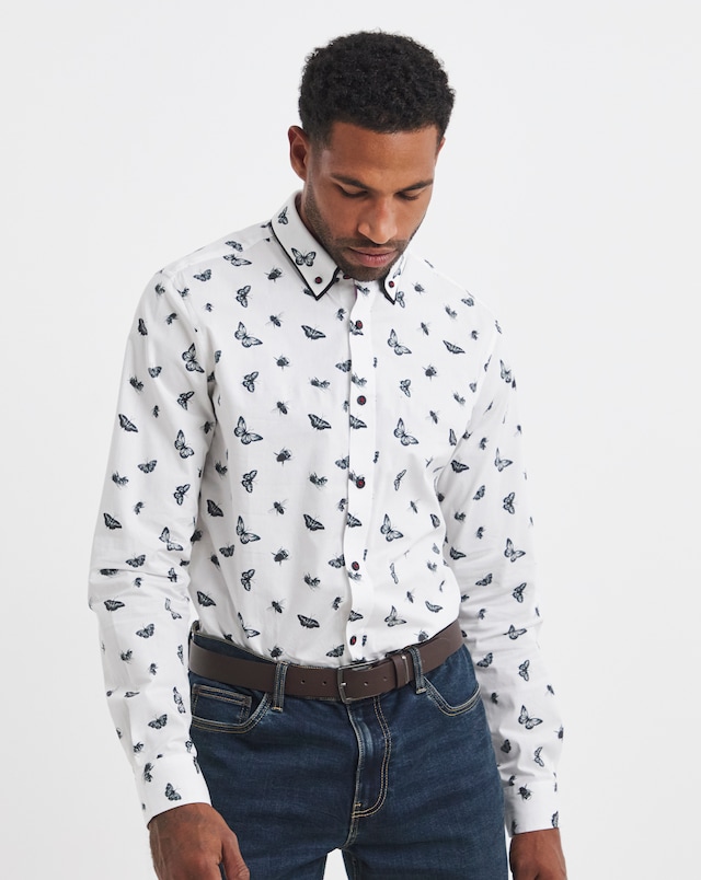 Joe Browns Butterfly Print Shirt - Long Length