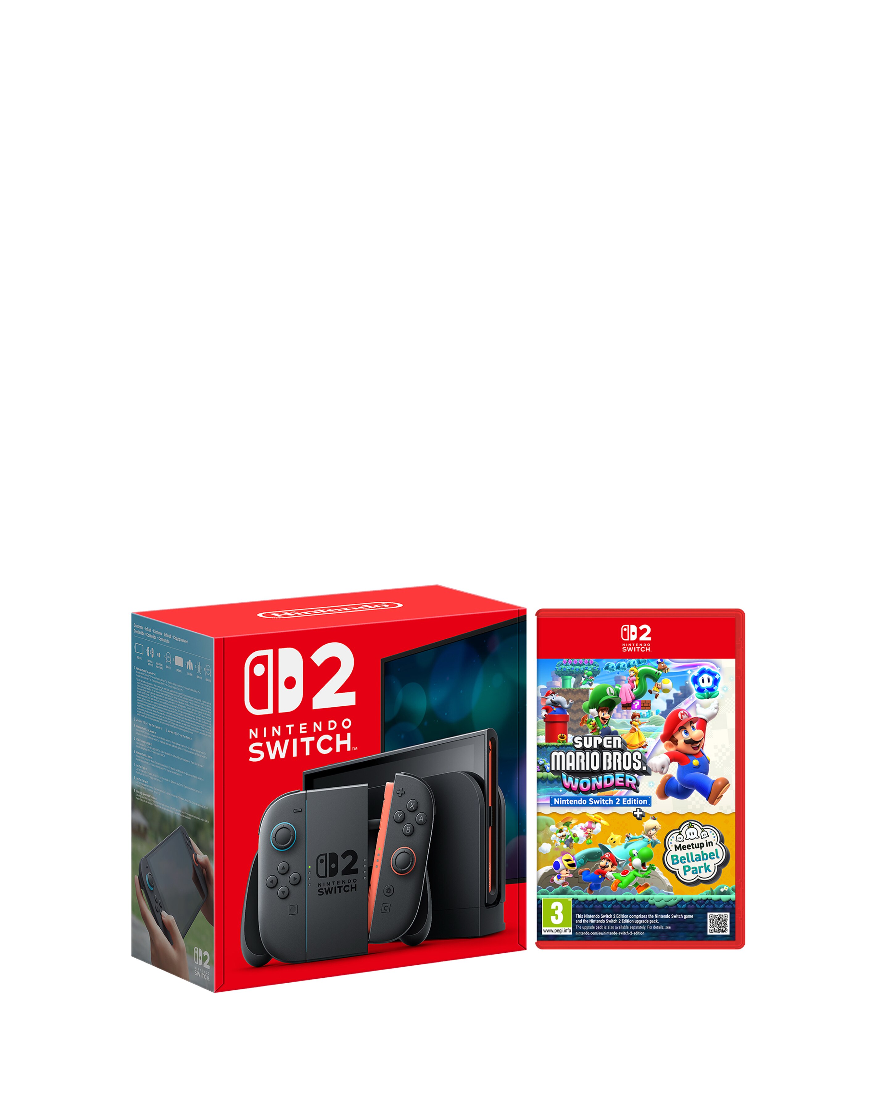 Nintendo Switch Neon Console + Super Mario Bros Wonder bundle | JD
