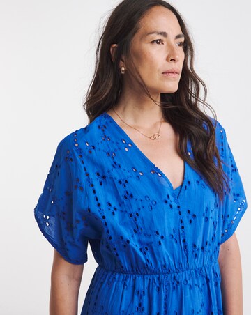 Pure Cotton Broderie Smock Dress