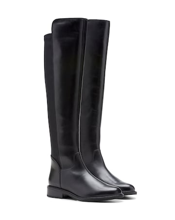 Clarks Renewal Leather Knee High Boots Standard Fit