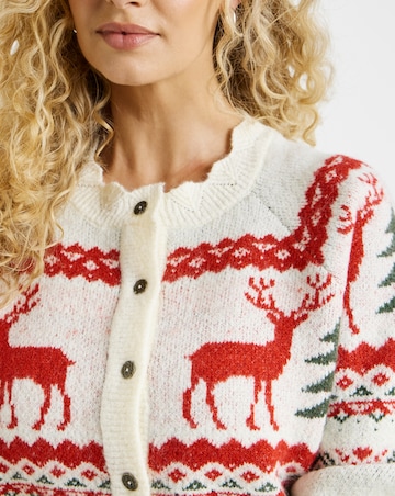 Joe Browns Winter Scenes Fairisle Christmas Cardigan