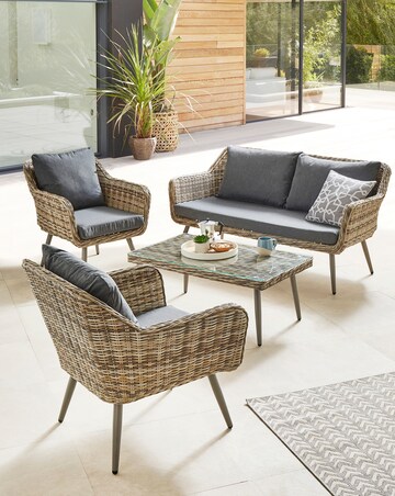 Novara Rattan 5 Piece Sofa Set