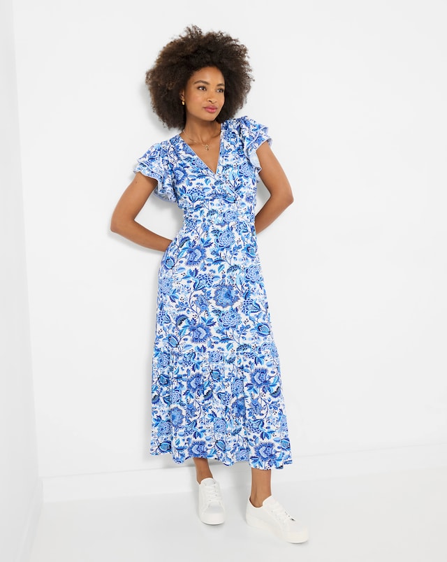 Joe Browns Santorini Floral Jersey Maxi Dress