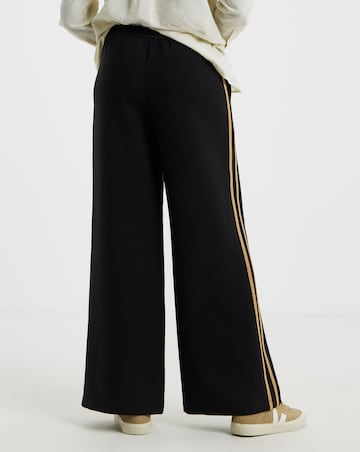 Tailored Side Stripe Wide Leg Trousers
