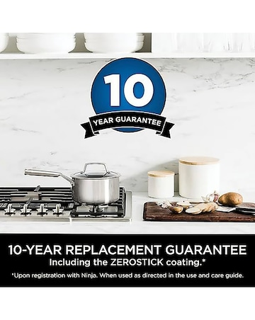 Ninja Foodi ZEROSTICK Stainless Steel 20cm Saucepan with Lid