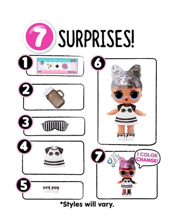 LOL Surprise Glitter Colour Change Doll Asst