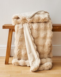 Gray &amp; Osbourn Bubble Faux Fur Throw