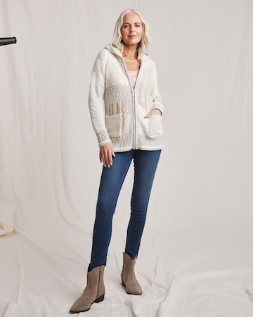 Julipa Patchwork Zip Up Cardigan