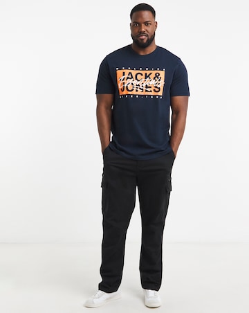 Jack & Jones Colton Logo T-Shirt - Navy