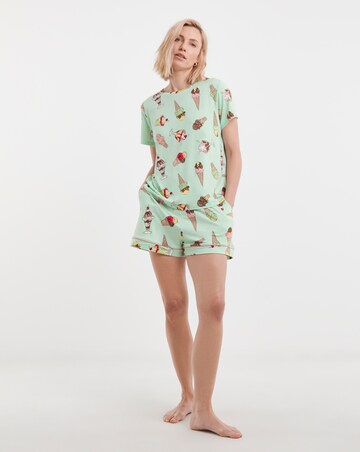 Chelsea Peers Jersey Novelty Ice Creams Short Pyjama Set