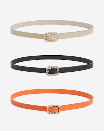 3 Pack Skinny Belts