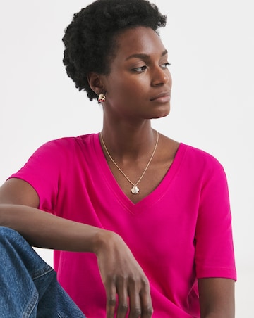 Pure Cotton 3 Pack V-Neck T-Shirts