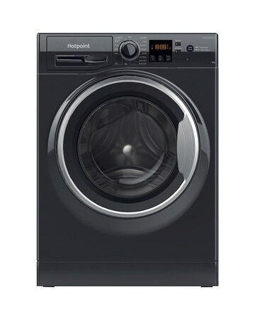 Hotpoint NSWM864CBSUKN, 8kg, 1600rpm Washing Machine - Black + install