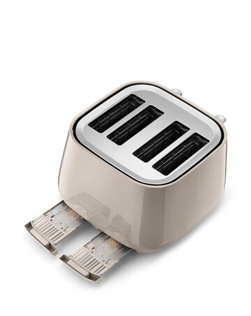De'Longhi Eclettica CTY4003.BG Beige 4 Slice Toaster