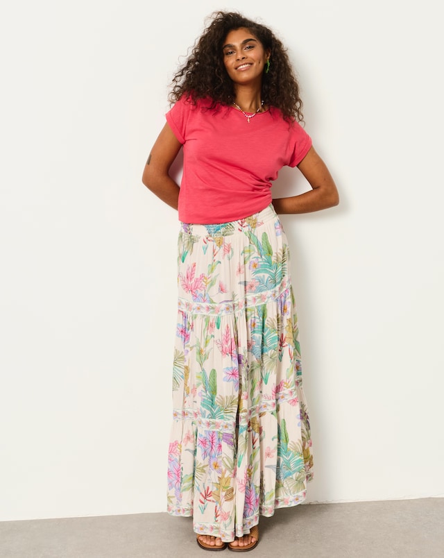 FatFace Jayla Tropical Maxi Skirt