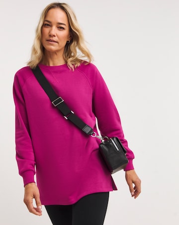 Magenta Classic Longline Sweatshirt